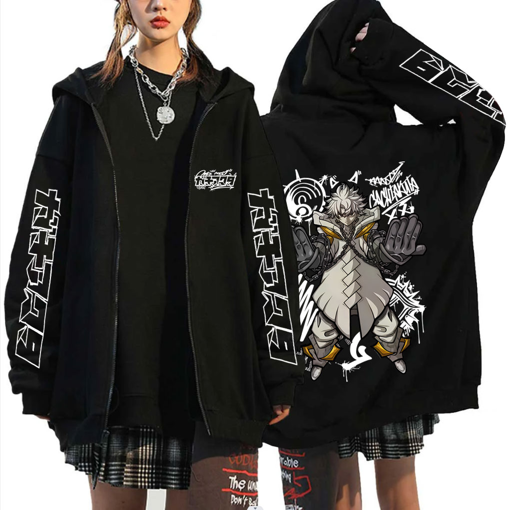 Anime Merch Hoodie - Moletom com Zíper Anime Gachiakuta Rudo
