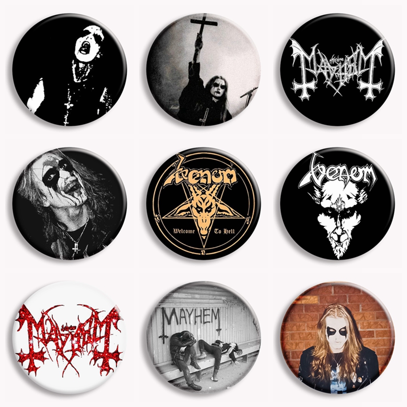 Pin Button Badge - Rock mayhem banda botão macio pino