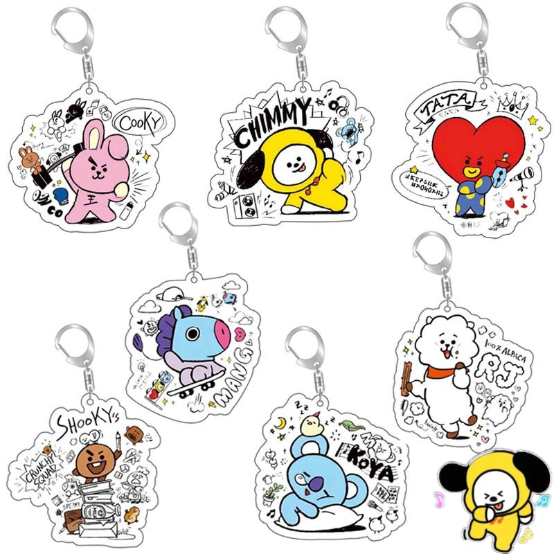 Anime Girl Merchandise - Chaveiro de acrílico fofo do anime