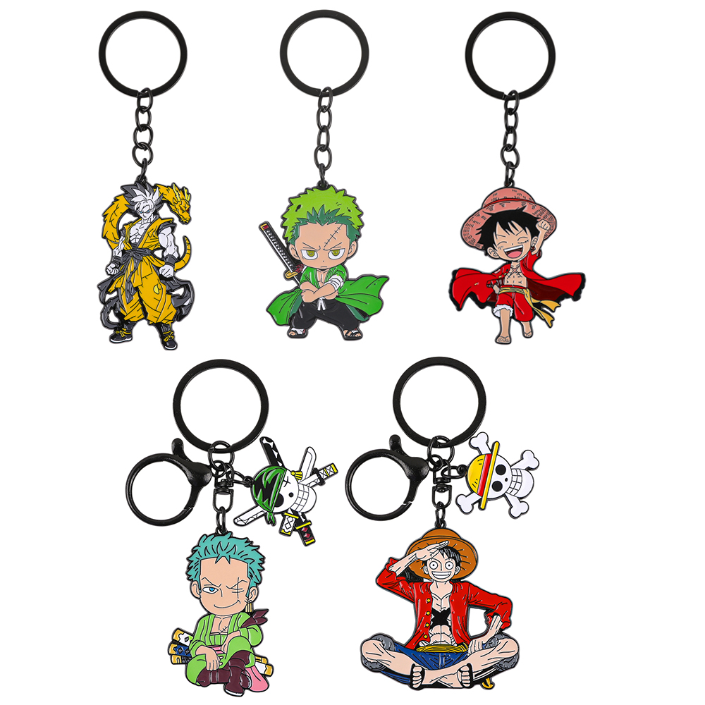 Anime One Piece Merchandise - Conjunto de Chaveiros do Anime One