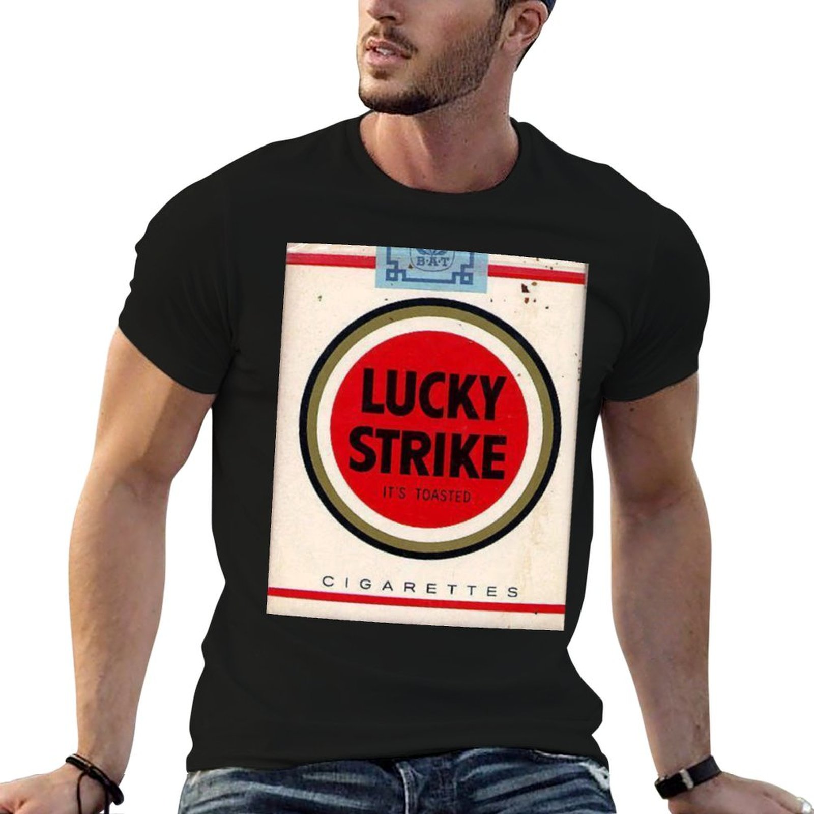 Anime Merchandise China - Camiseta masculina Lucky Strike Merchandise, camiseta