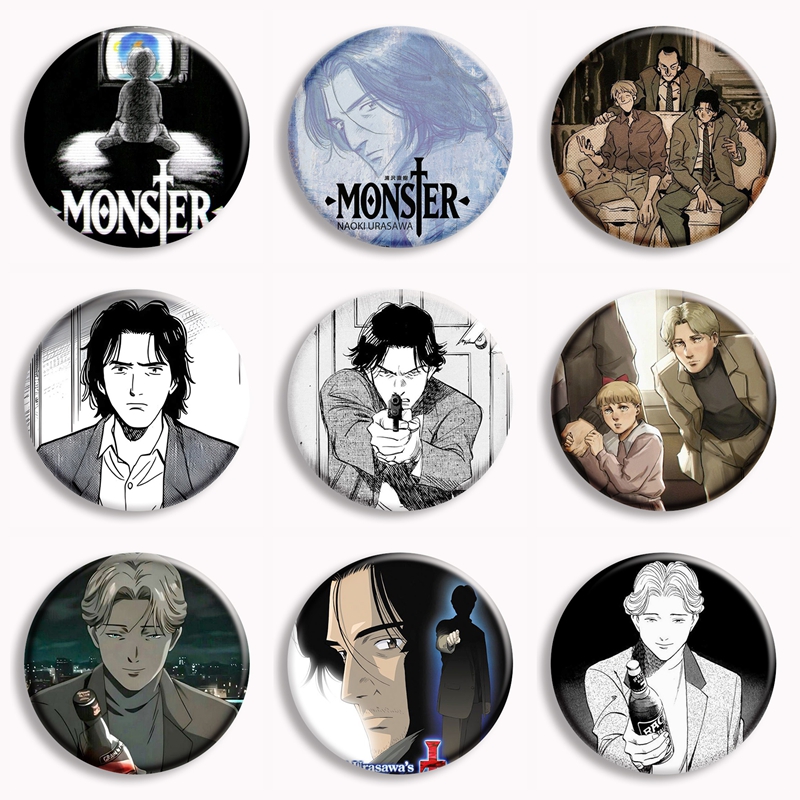 Pin Button Badge - Monstro anime botão macio pino johaniebert