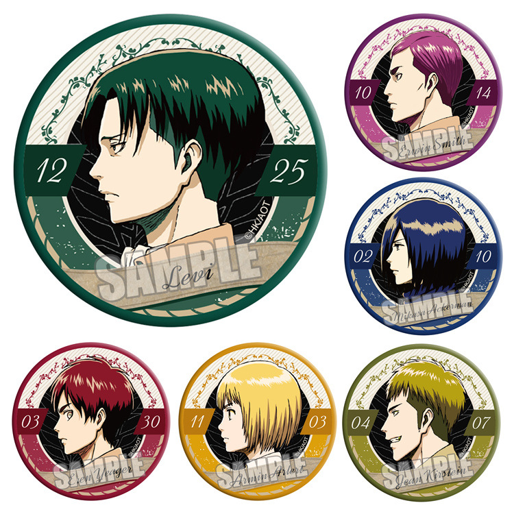 Anime Merchandise Types - Conjunto de Emblemas de Anime Attack