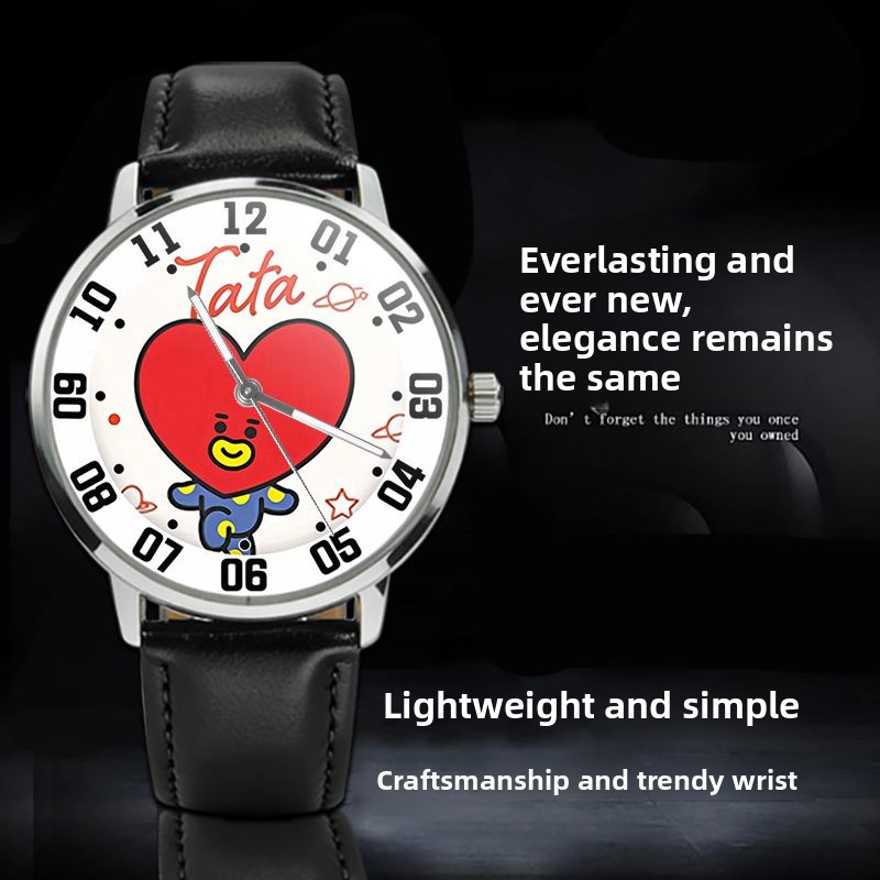 Relógio de pulso BT21 de quart - Anime Merchandise Types avaliação e preço