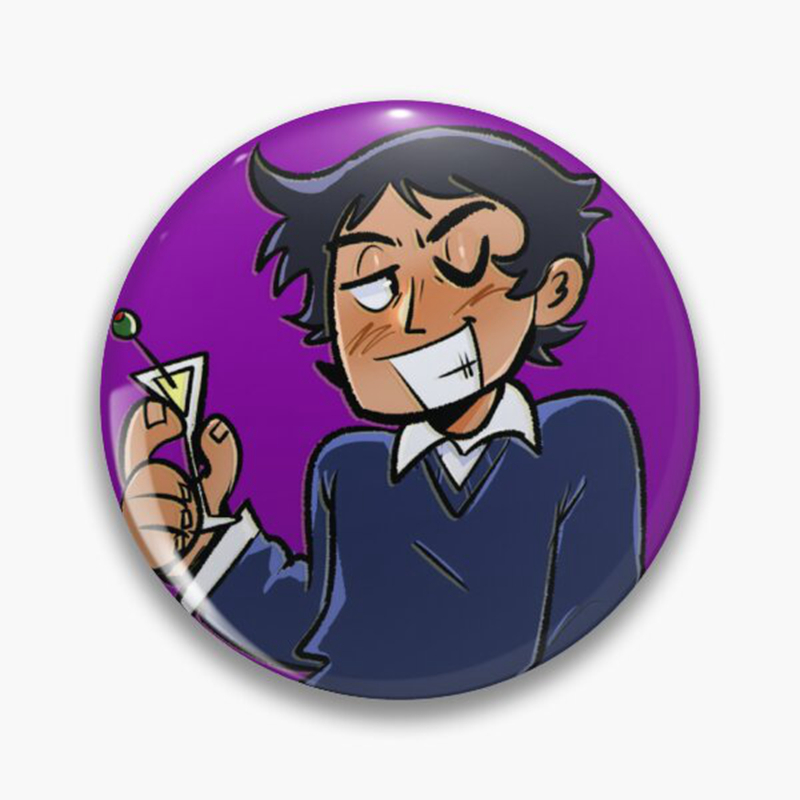 31 estilo anime scott pilgrim  - Pin Button Badge avaliação e preço