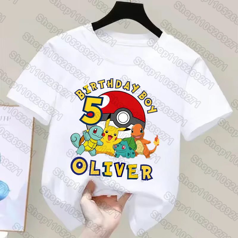 Camisetas infantis pokémons, c - Pokemon Anime Merchandise avaliação e preço