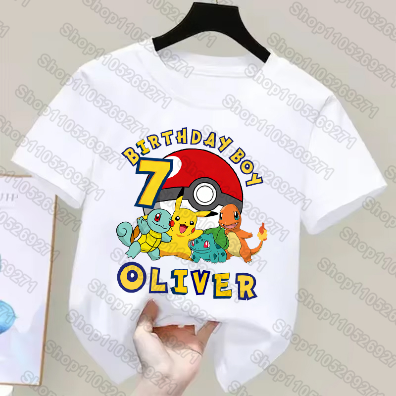 Camisetas infantis pokémons, c - Pokemon Anime Merchandise avaliação e preço