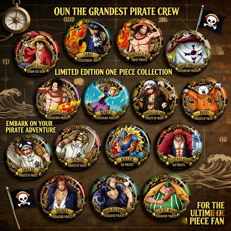Pin de Anime ONEPIECE Tipo C,  - Anime Merchandise Types avaliação e preço