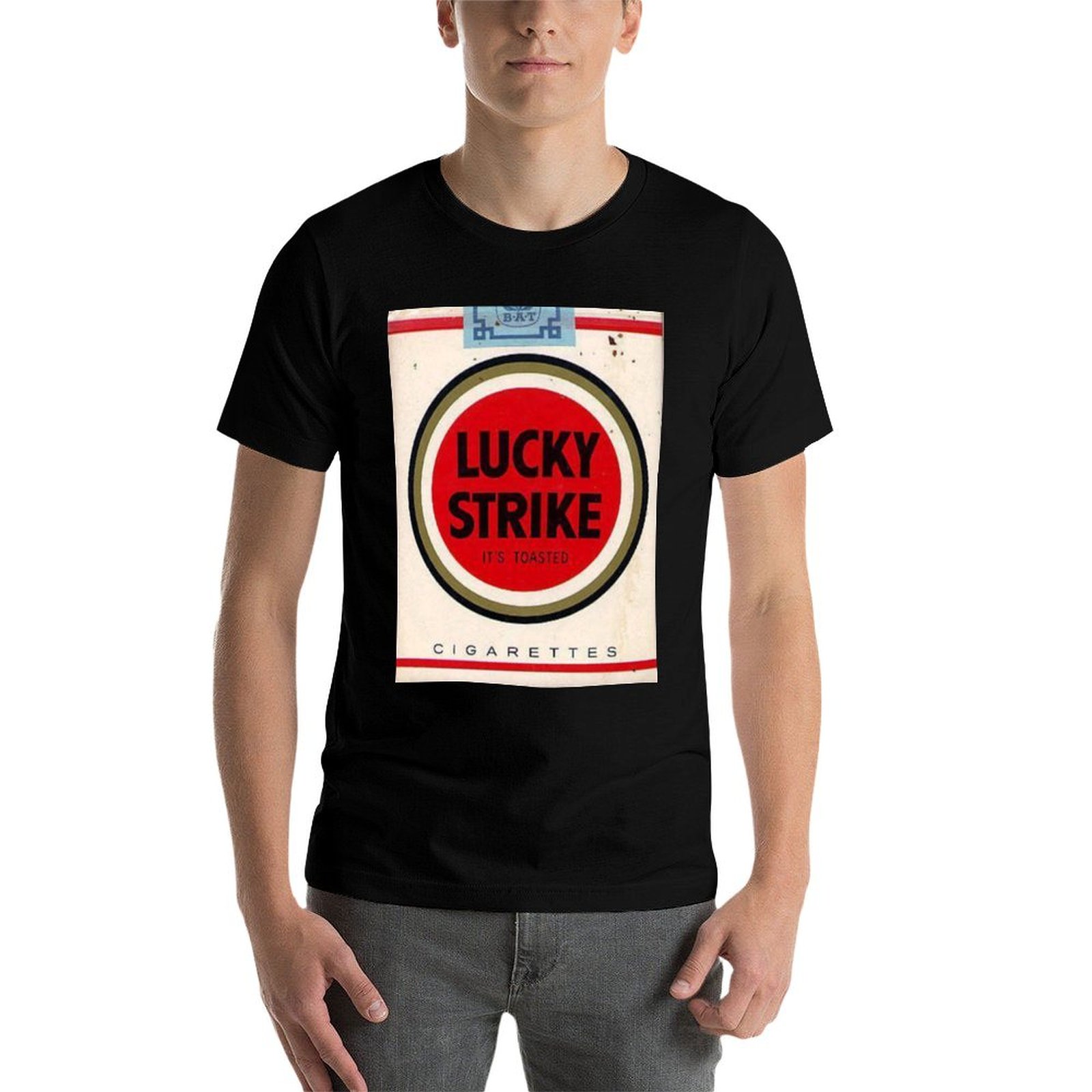 Camiseta masculina Lucky Strik - Anime Merchandise China avaliação e preço
