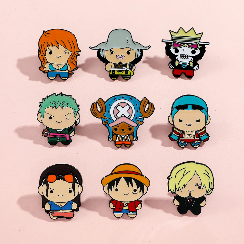 9 Peças Broche Criativo de Des - Anime One Piece Merchandise avaliação e preço
