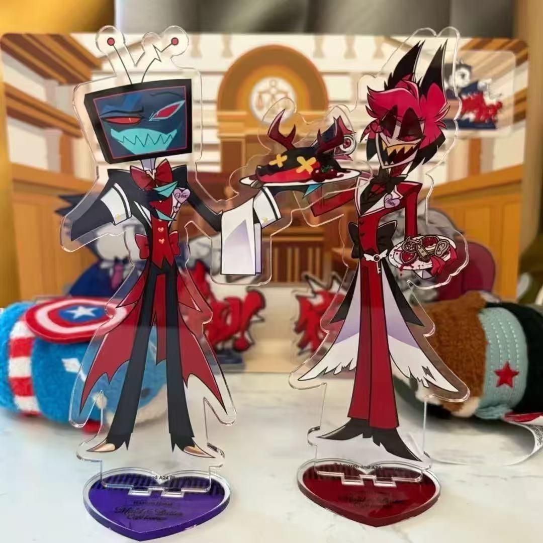 2 pçs hazbin anime periféricos - Free Anime Merchandise avaliação e preço
