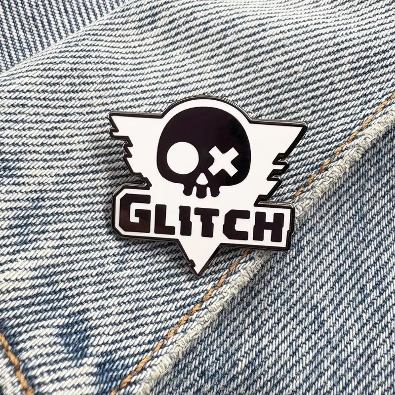 2PCS Broche de Metal com Logo  - Anime Merchandise Logo avaliação e preço