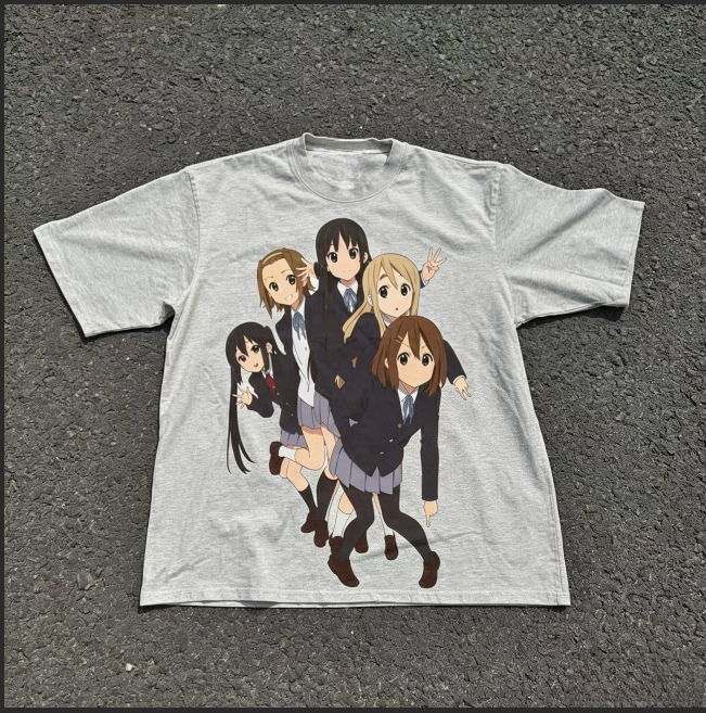 Camiseta Casual Oversized de A - Anime Girl Merchandise avaliação e preço