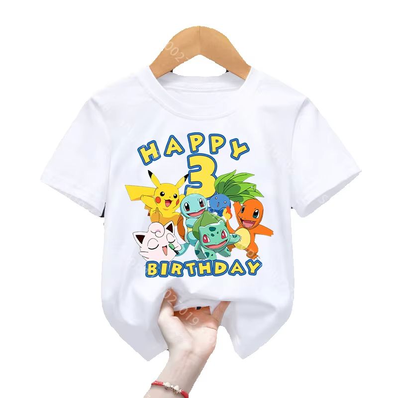 Camiseta de Aniversário com Es - Pokemon Anime Merchandise avaliação e preço