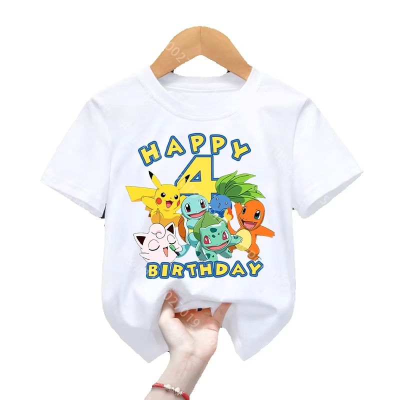 Camiseta de Aniversário com Es - Pokemon Anime Merchandise avaliação e preço