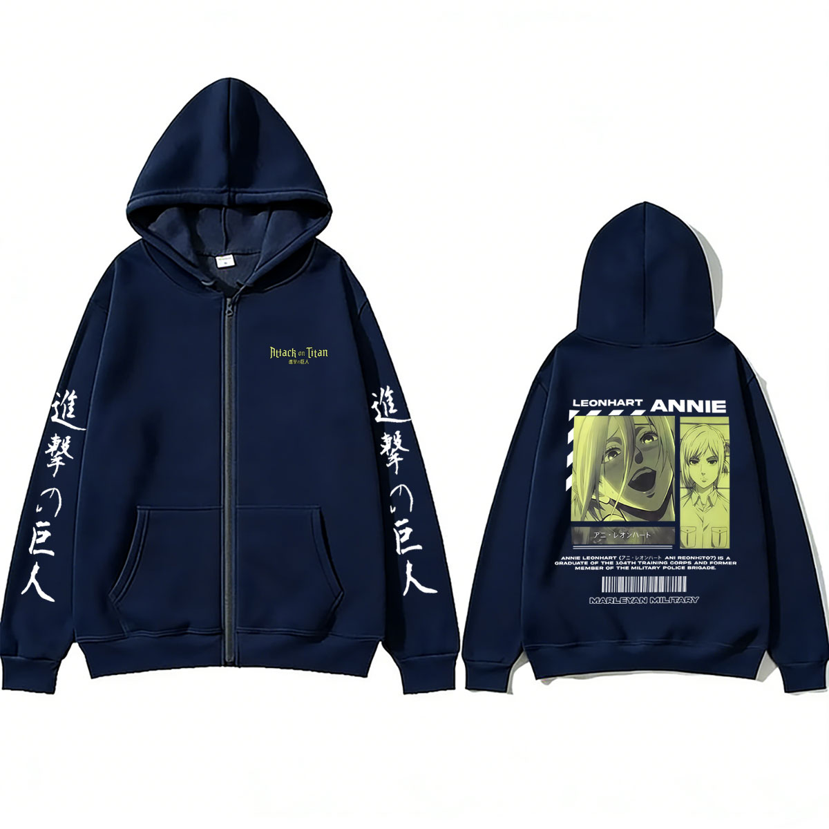 Hoodie com Zíper Anime Attack  - Anime Merch Hoodie avaliação e preço