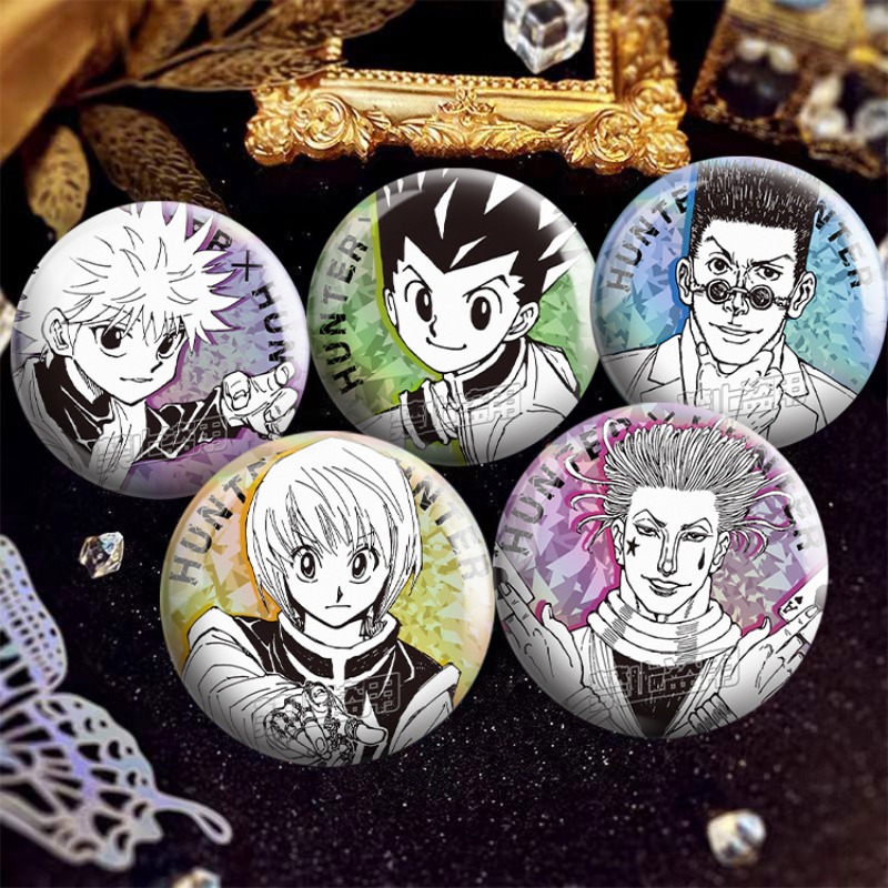 5 Peças HUNTER×HUNTER Broche d - Pin Button Badge avaliação e preço