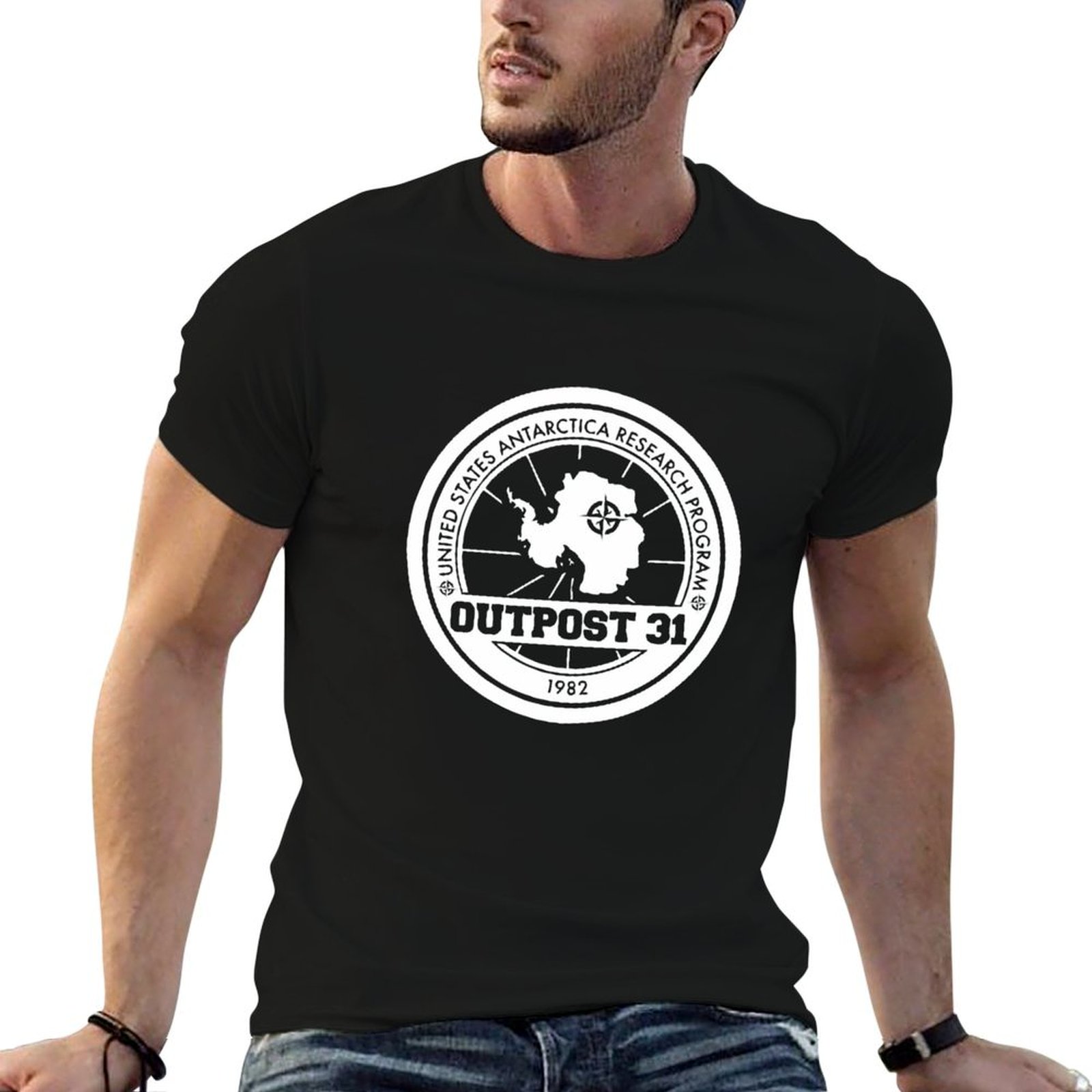 Camiseta masculina com logotip - Anime Merchandise Logo avaliação e preço